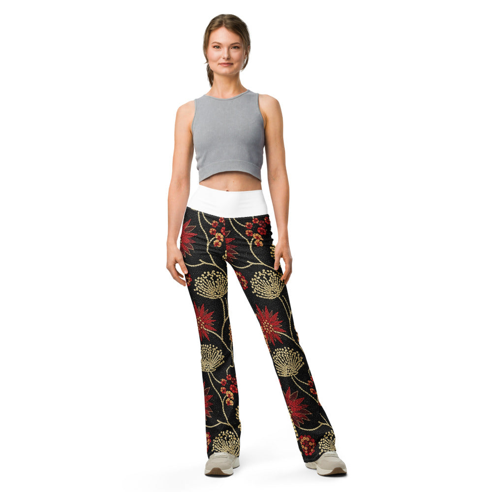 Flare leggings front view | GearBunch