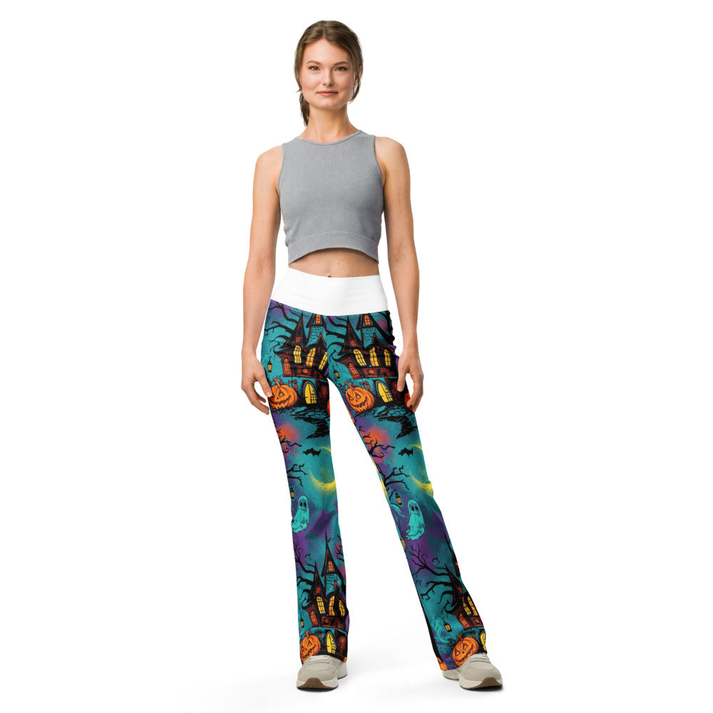 Flare leggings front view | GearBunch