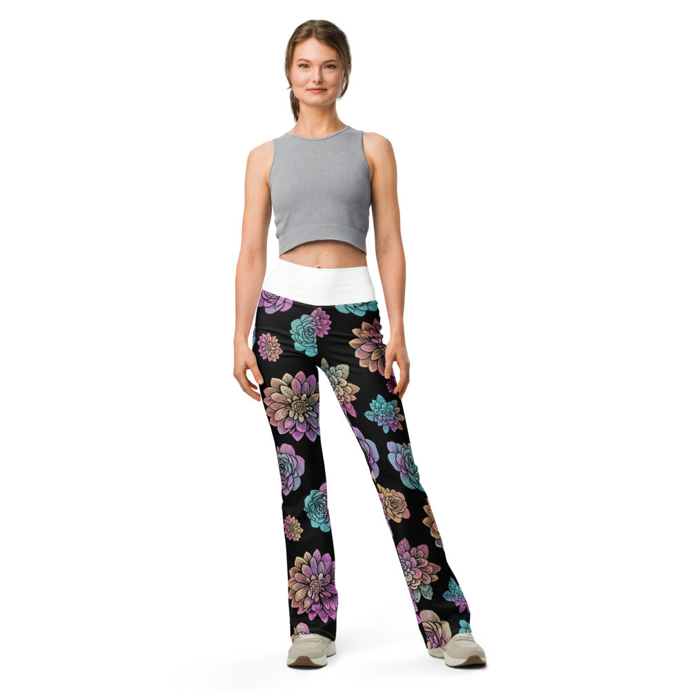 Flare leggings front view | GearBunch