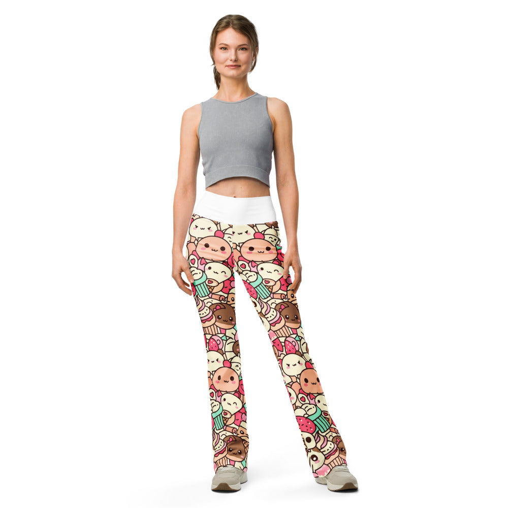 Flare leggings front view | GearBunch