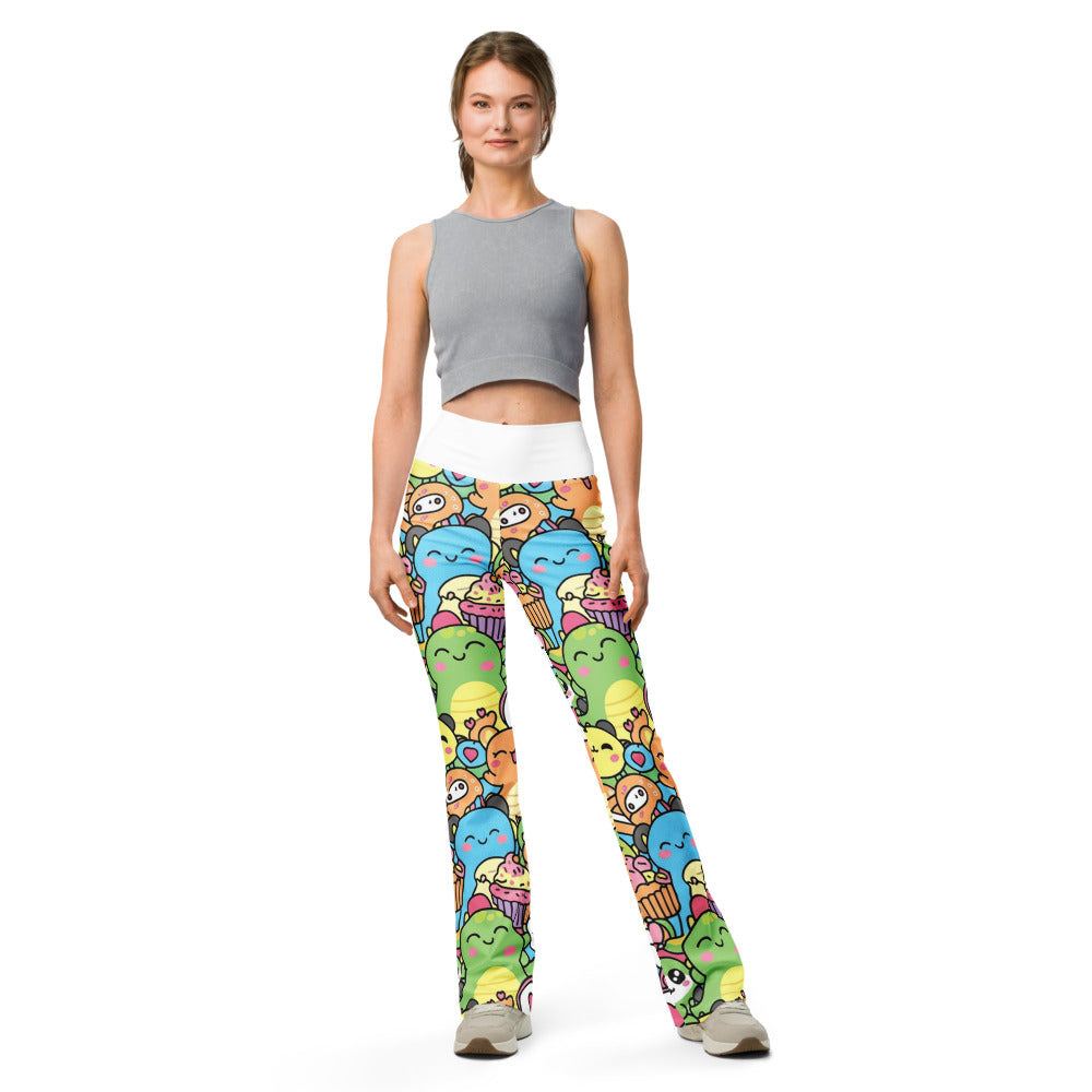 Flare leggings front view | GearBunch