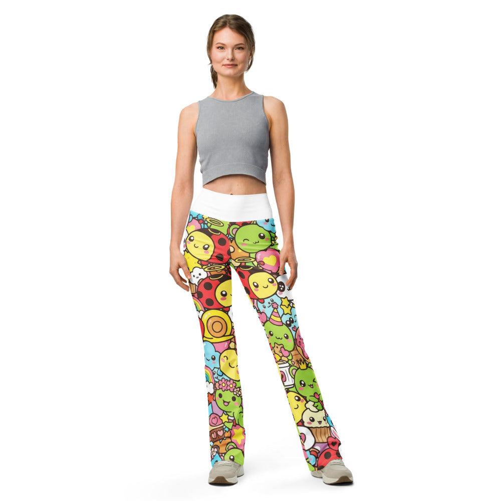 Flare leggings front view | GearBunch