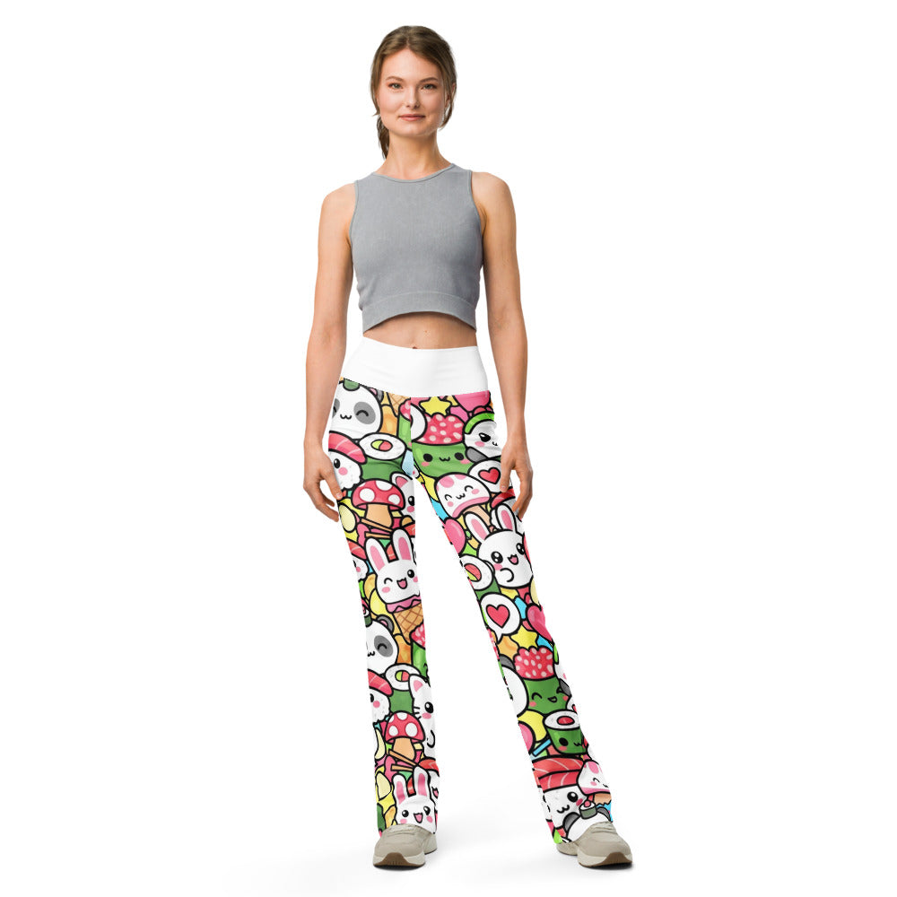 Flare leggings front view | GearBunch