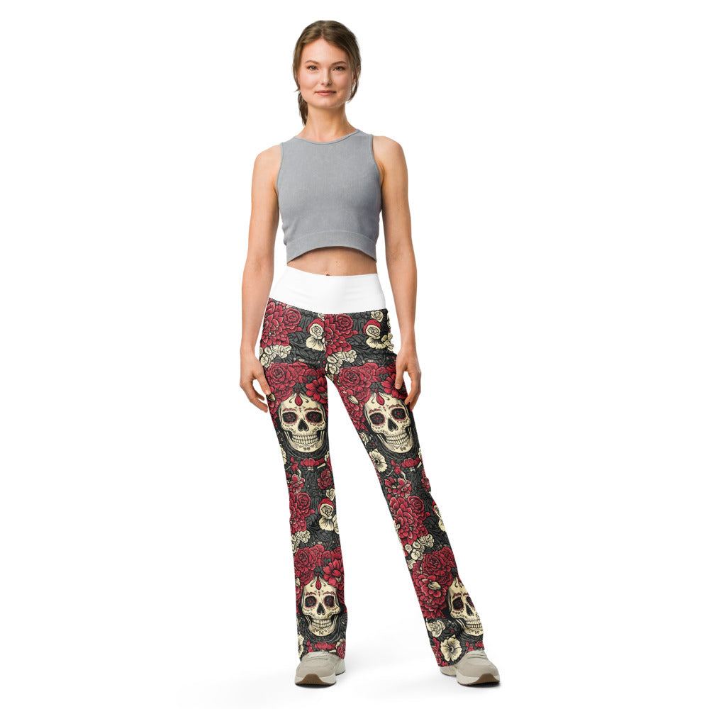 Flare leggings front view | GearBunch