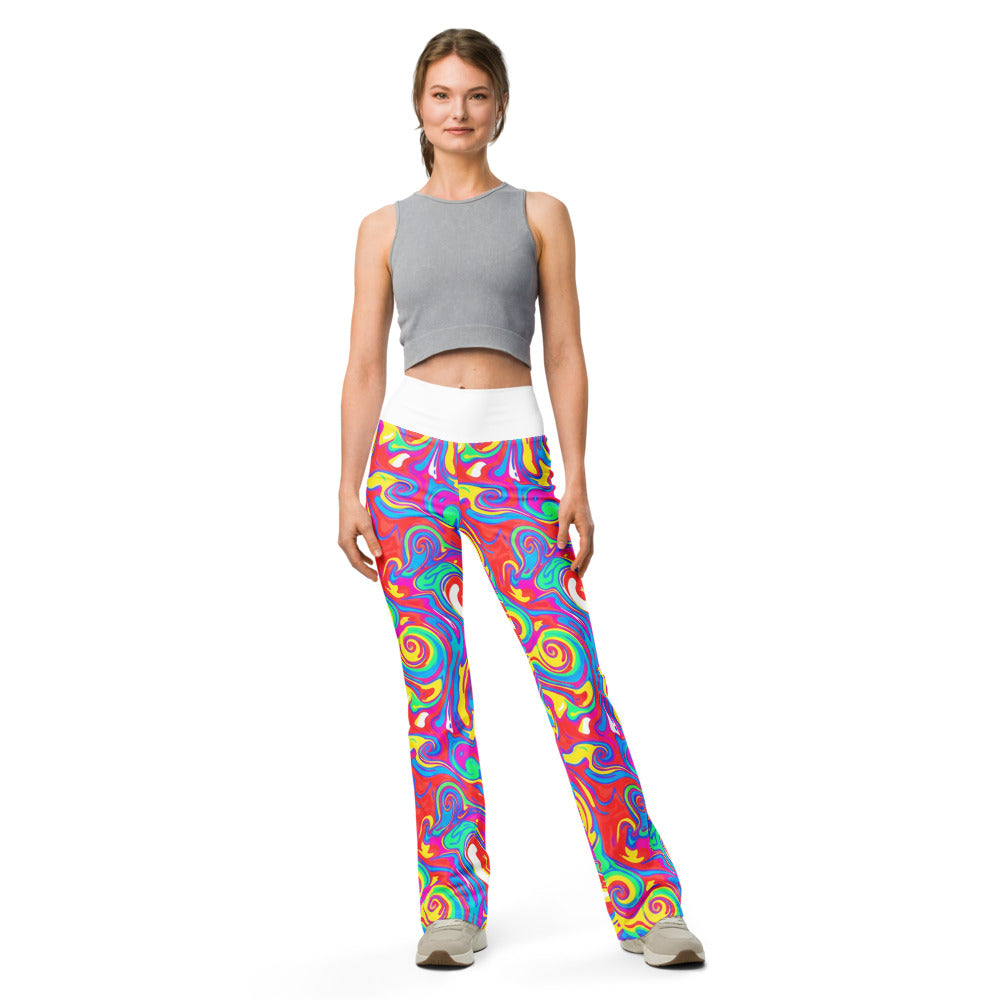 Flare leggings front view | GearBunch