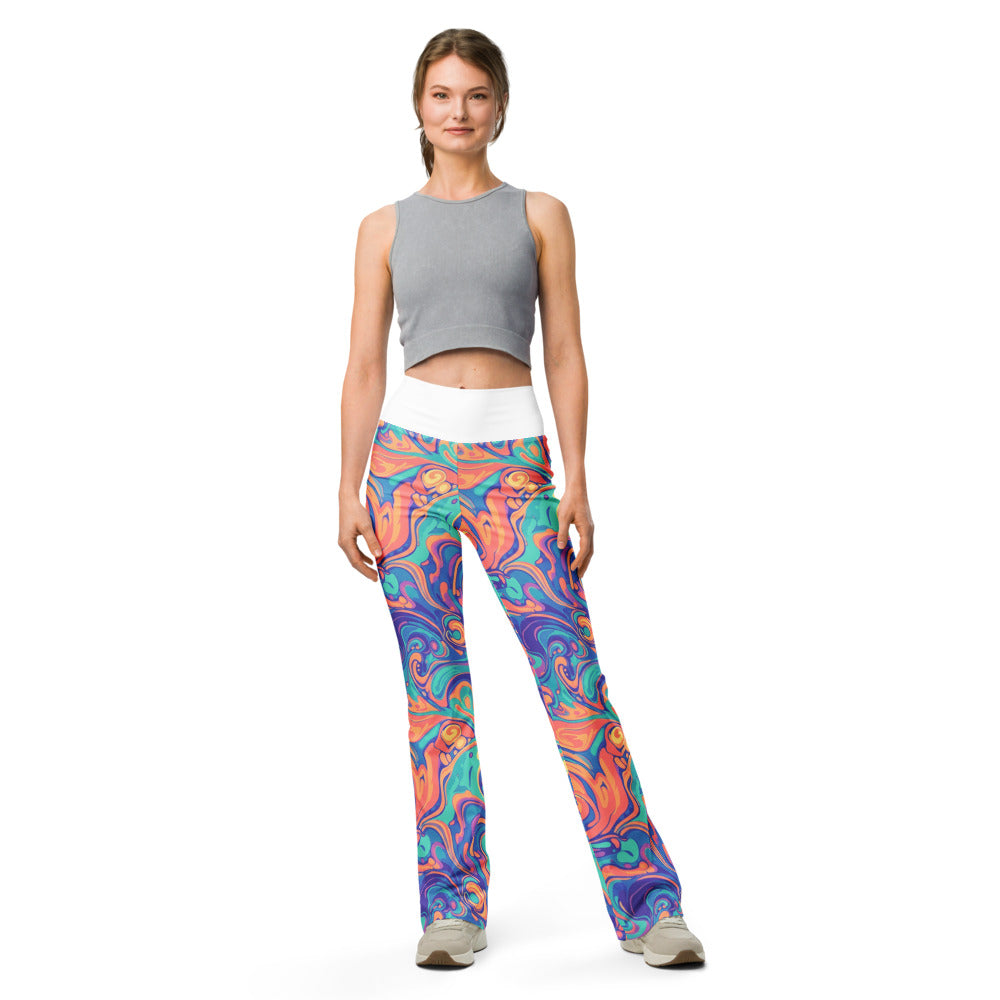 Flare leggings front view | GearBunch