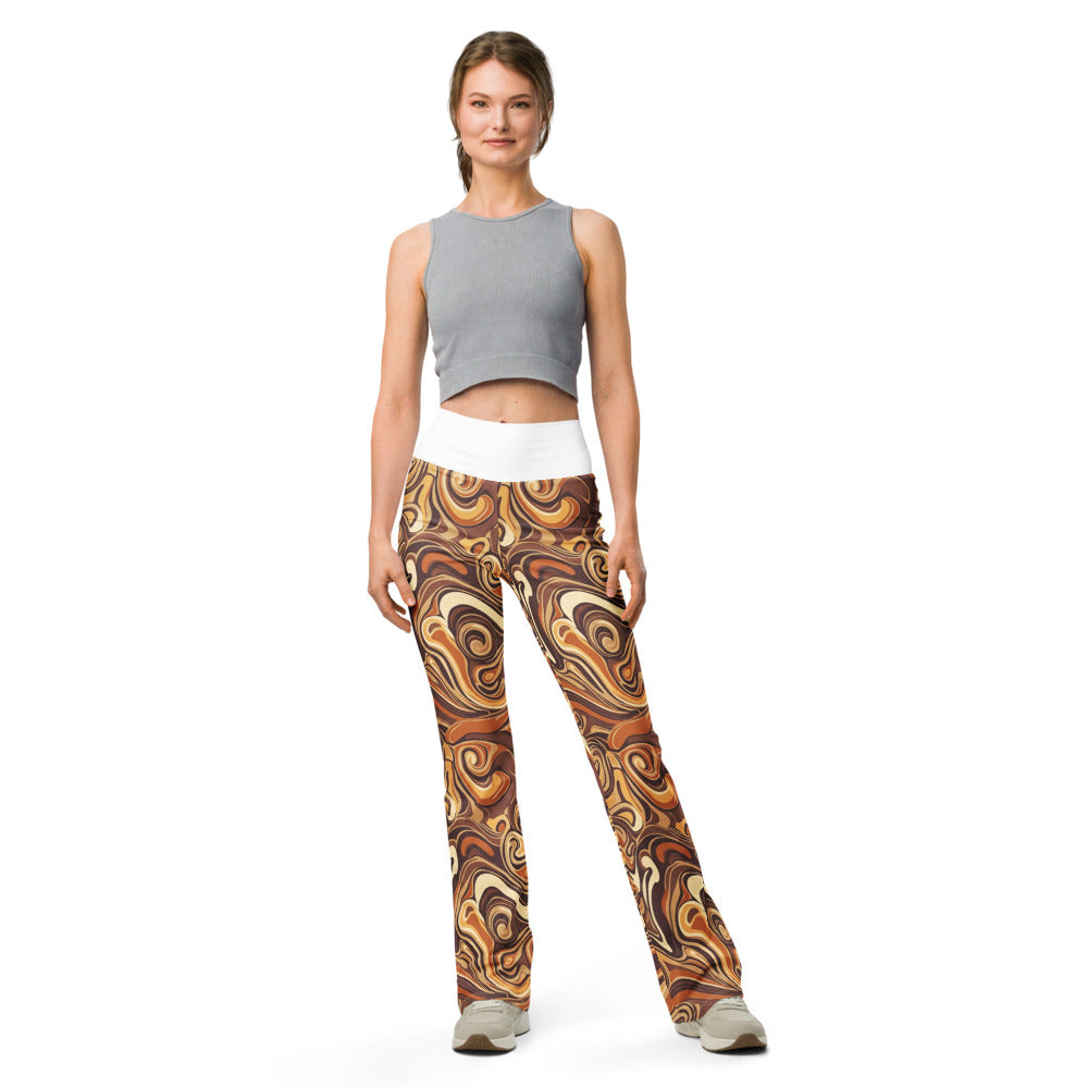 Flare leggings front view | GearBunch