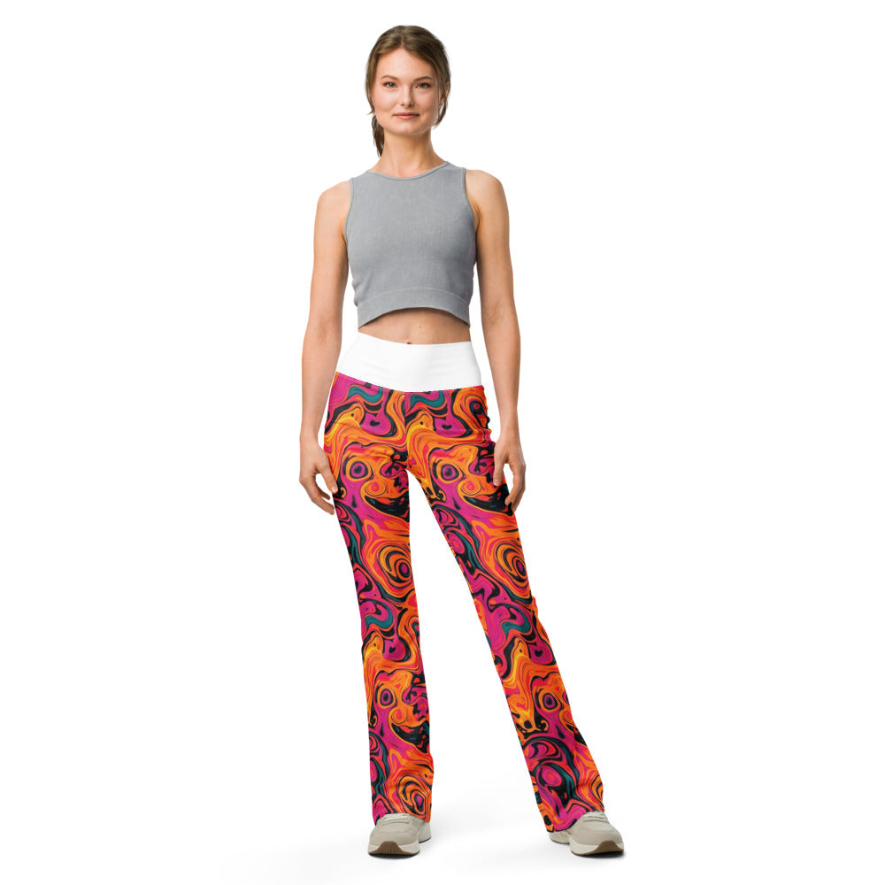 Flare leggings front view | GearBunch