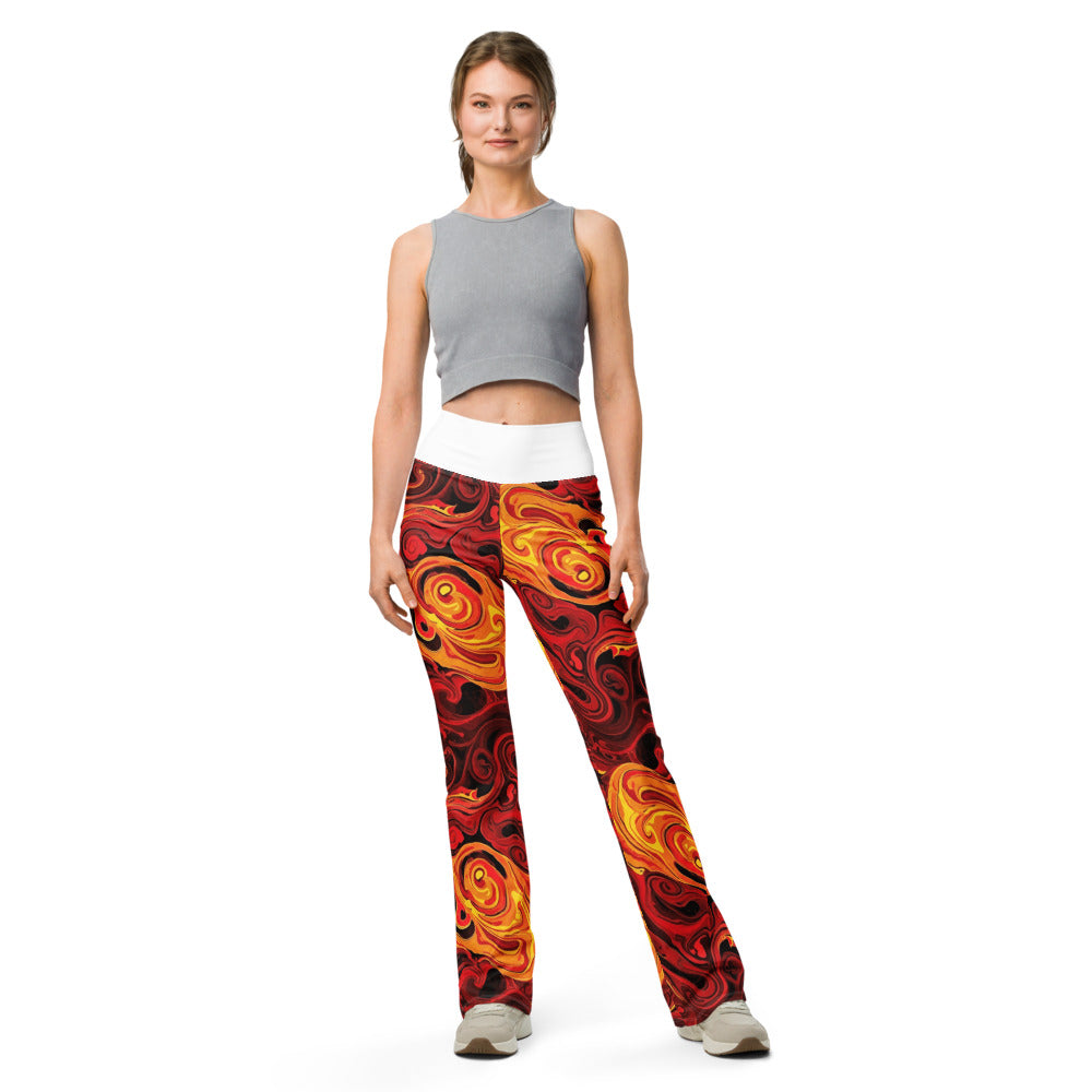Flare leggings front view | GearBunch
