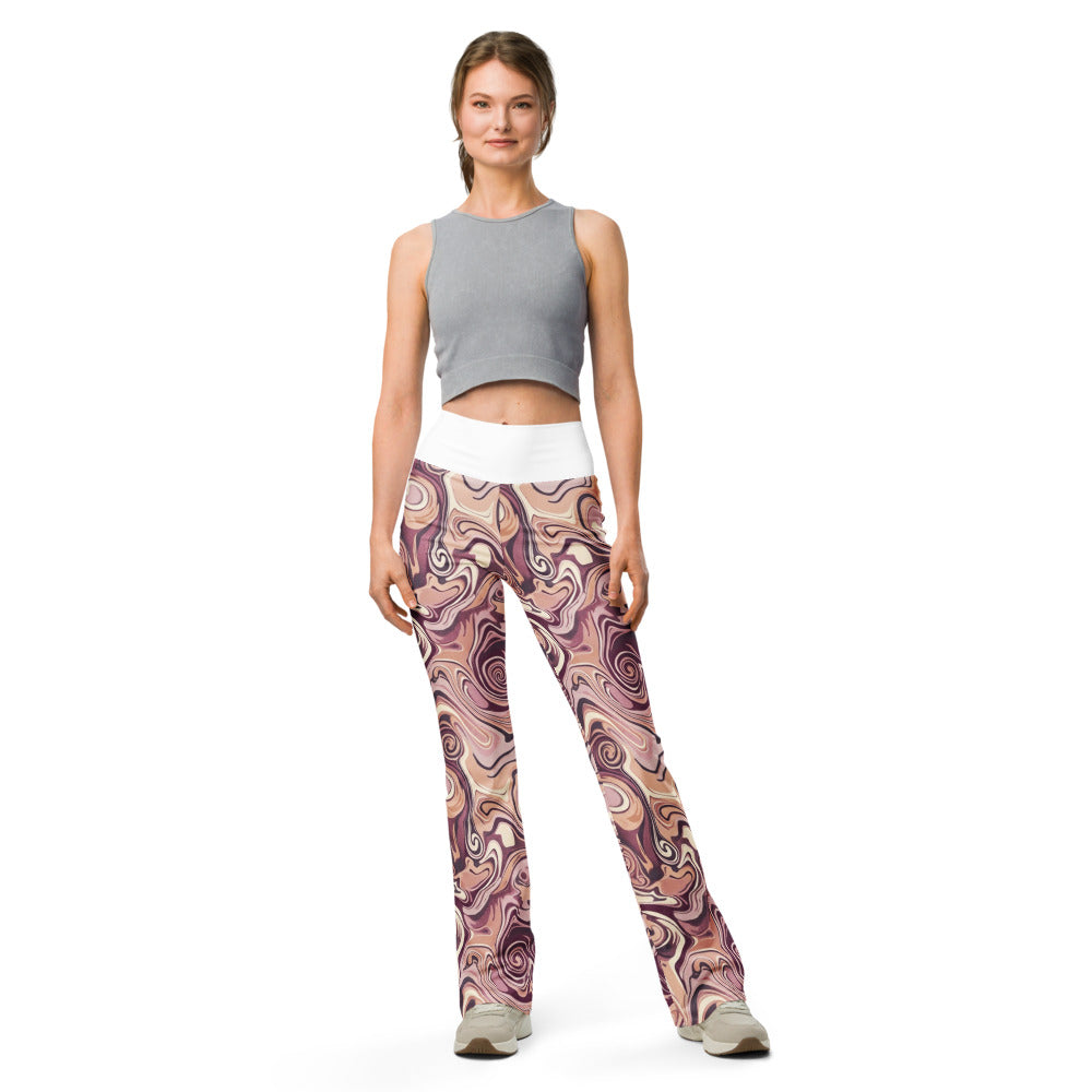 Flare leggings front view | GearBunch