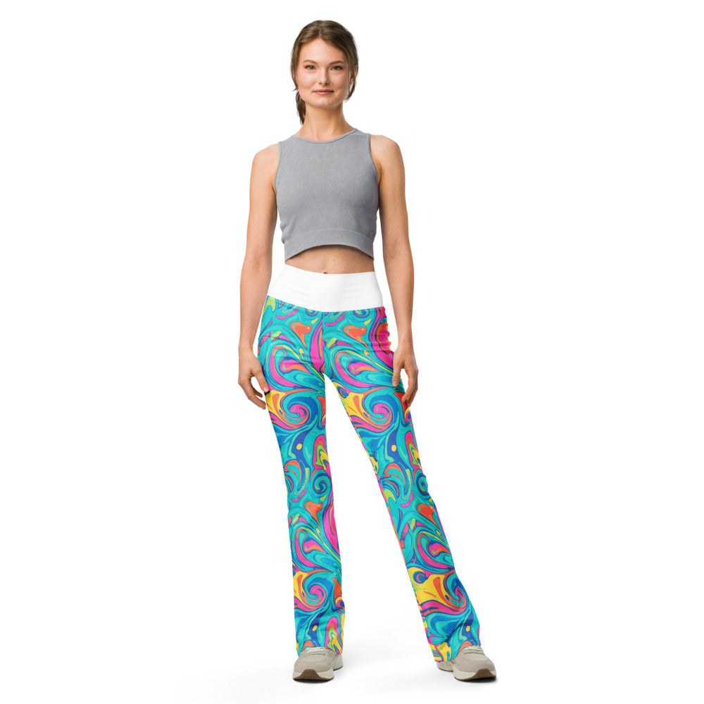Flare leggings front view | GearBunch