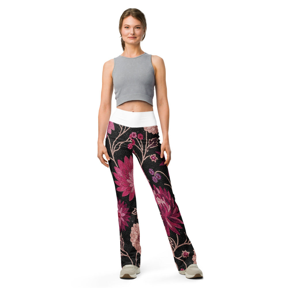 Flare leggings front view | GearBunch