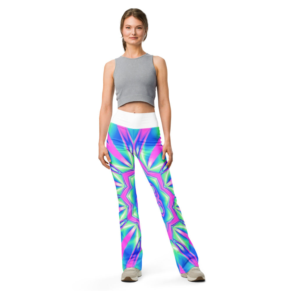 Flare leggings front view | GearBunch