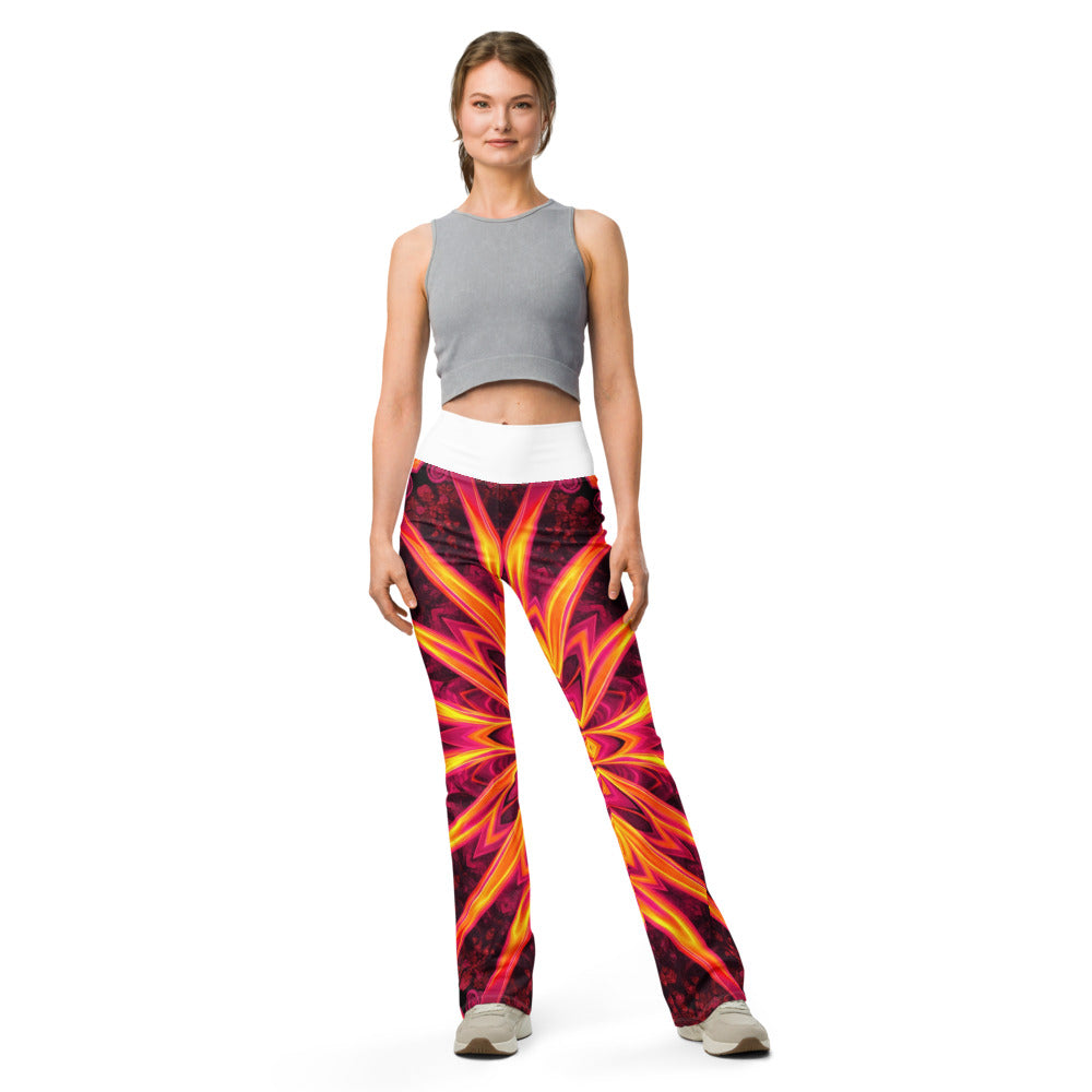 Flare leggings front view | GearBunch