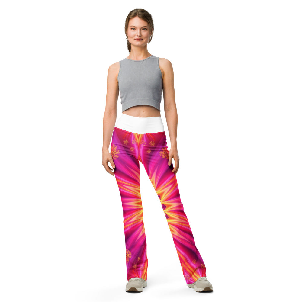 Flare leggings front view | GearBunch