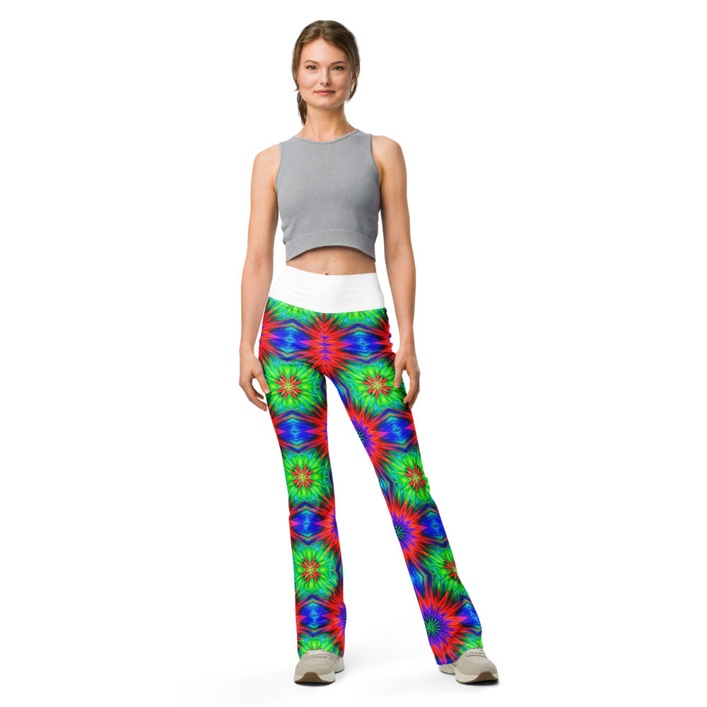 Flare leggings front view | GearBunch