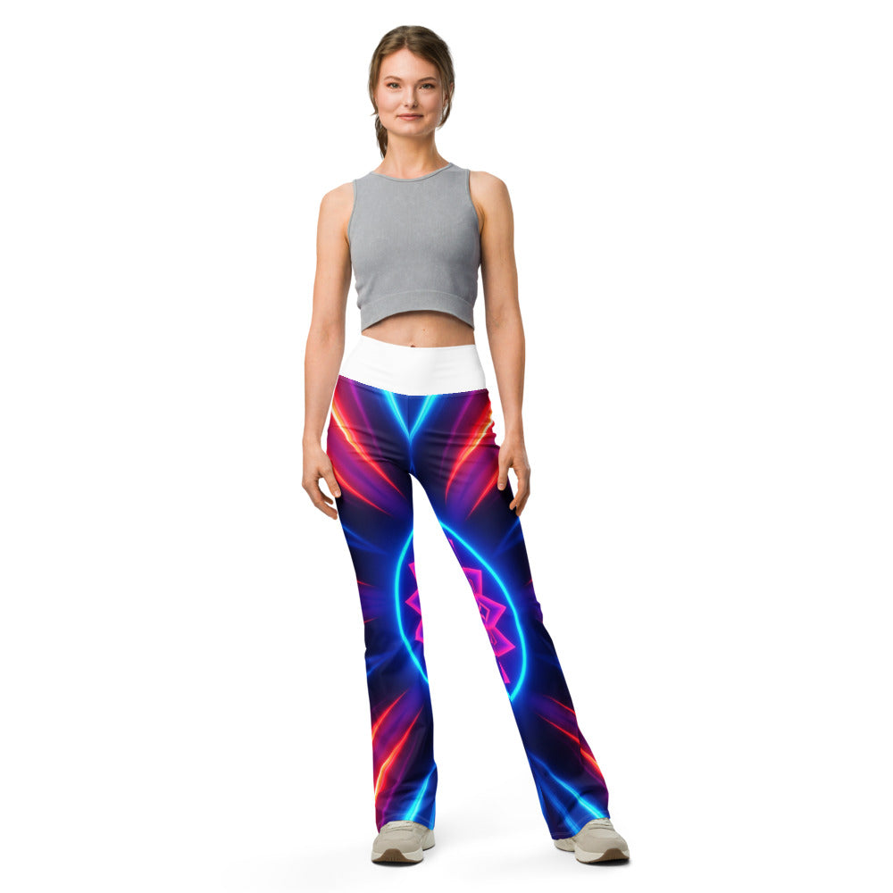 Flare leggings front view | GearBunch