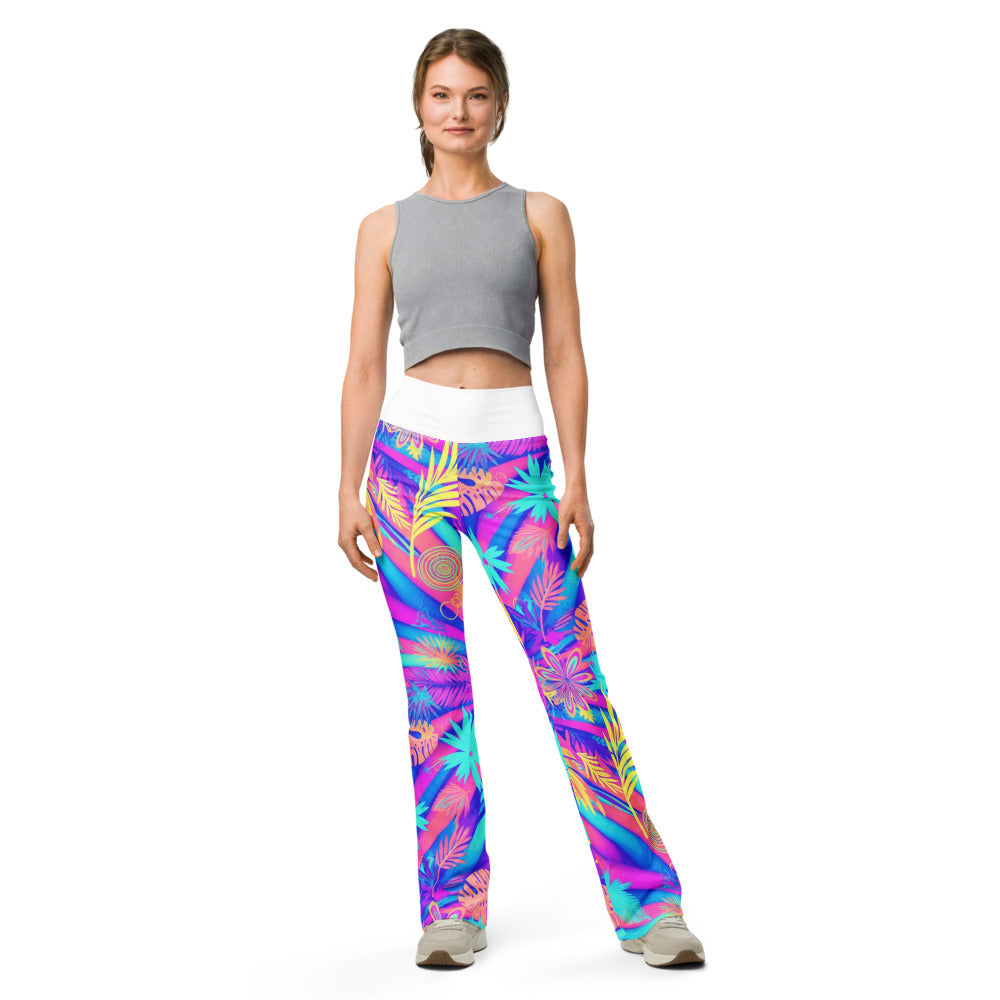 Flare leggings front view | GearBunch