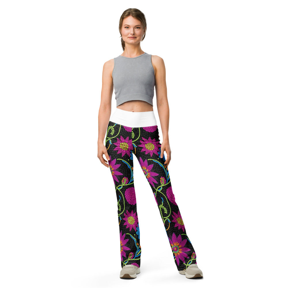 Flare leggings front view | GearBunch