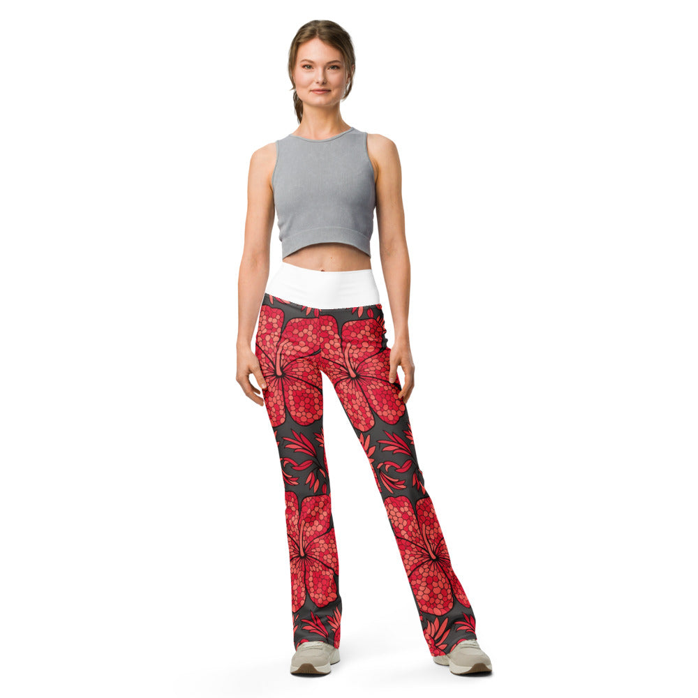 Flare leggings front view | GearBunch