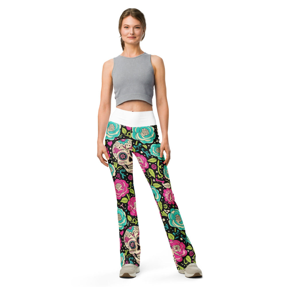 Flare leggings front view | GearBunch