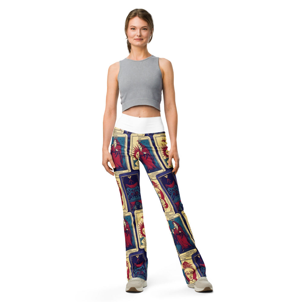 Flare leggings front view | GearBunch