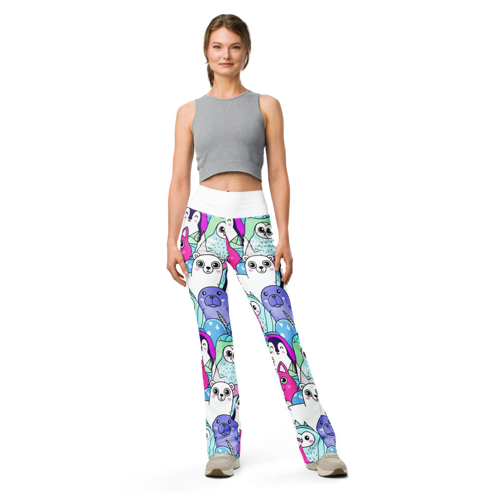 Flare leggings front view | GearBunch