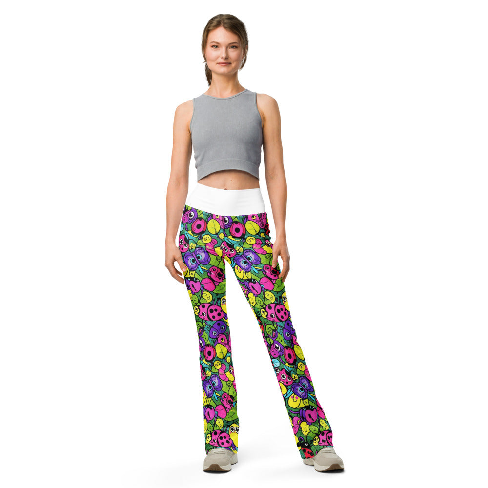 Flare leggings front view | GearBunch