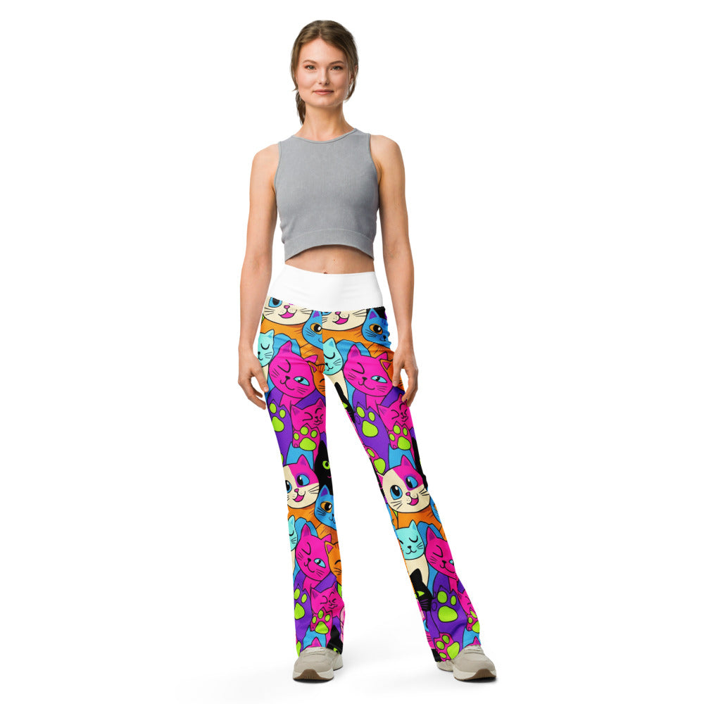 Flare leggings front view | GearBunch