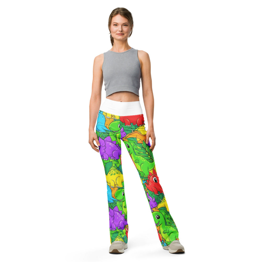 Flare leggings front view | GearBunch