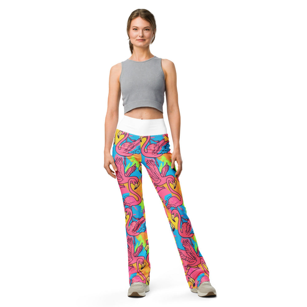 Flare leggings front view | GearBunch