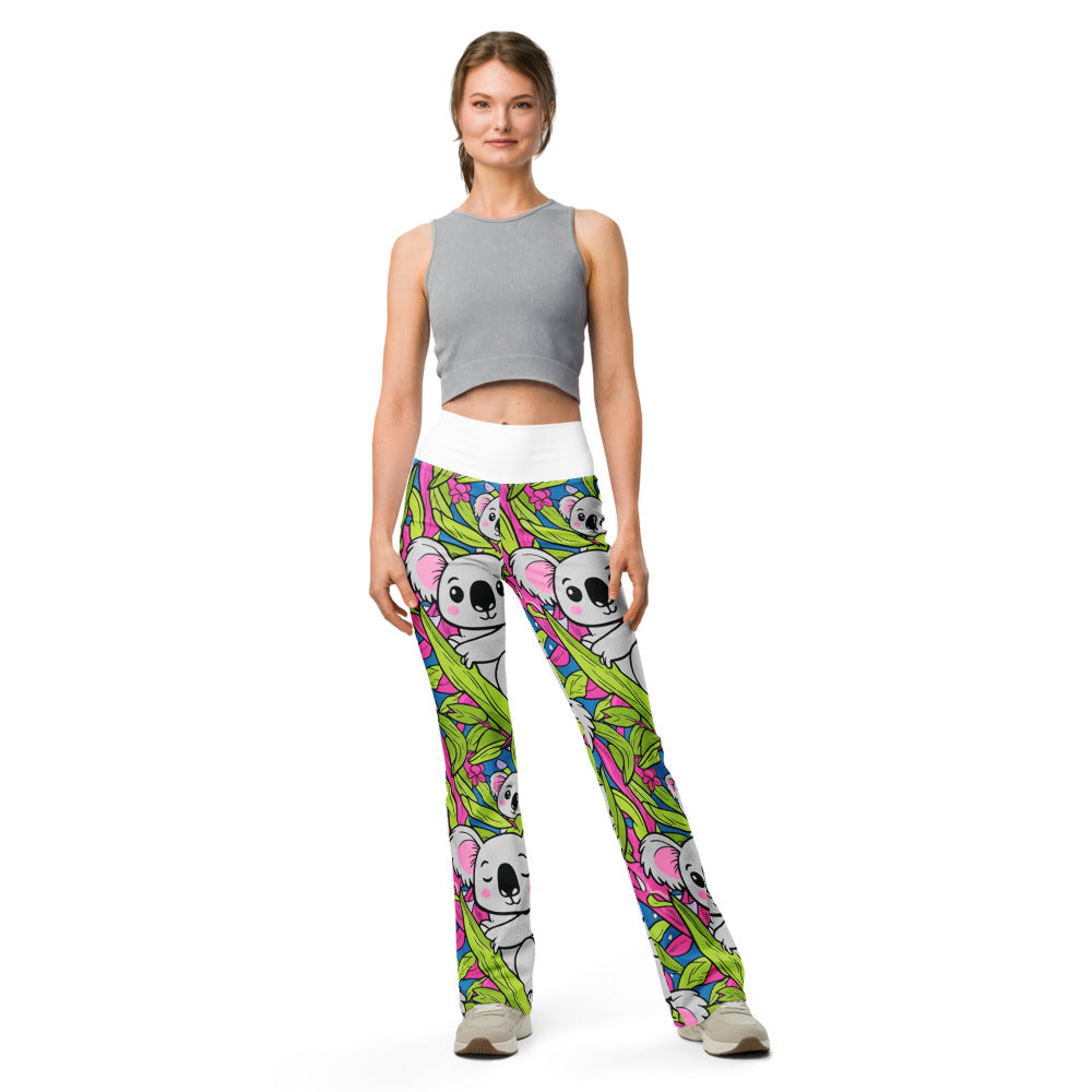 Flare leggings front view | GearBunch