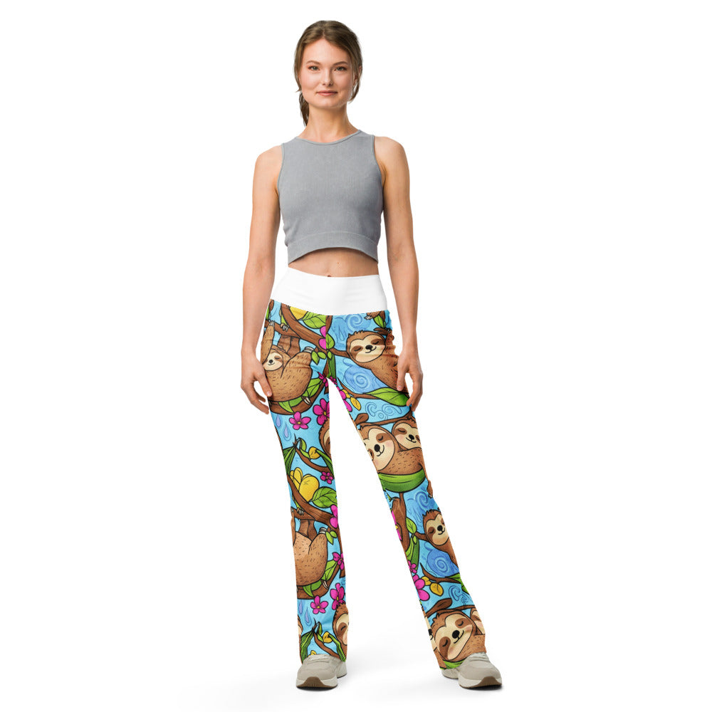 Flare leggings front view | GearBunch