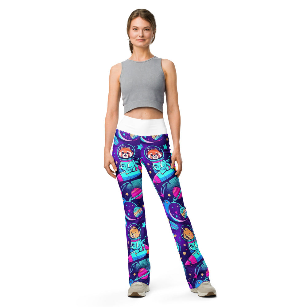 Flare leggings front view | GearBunch