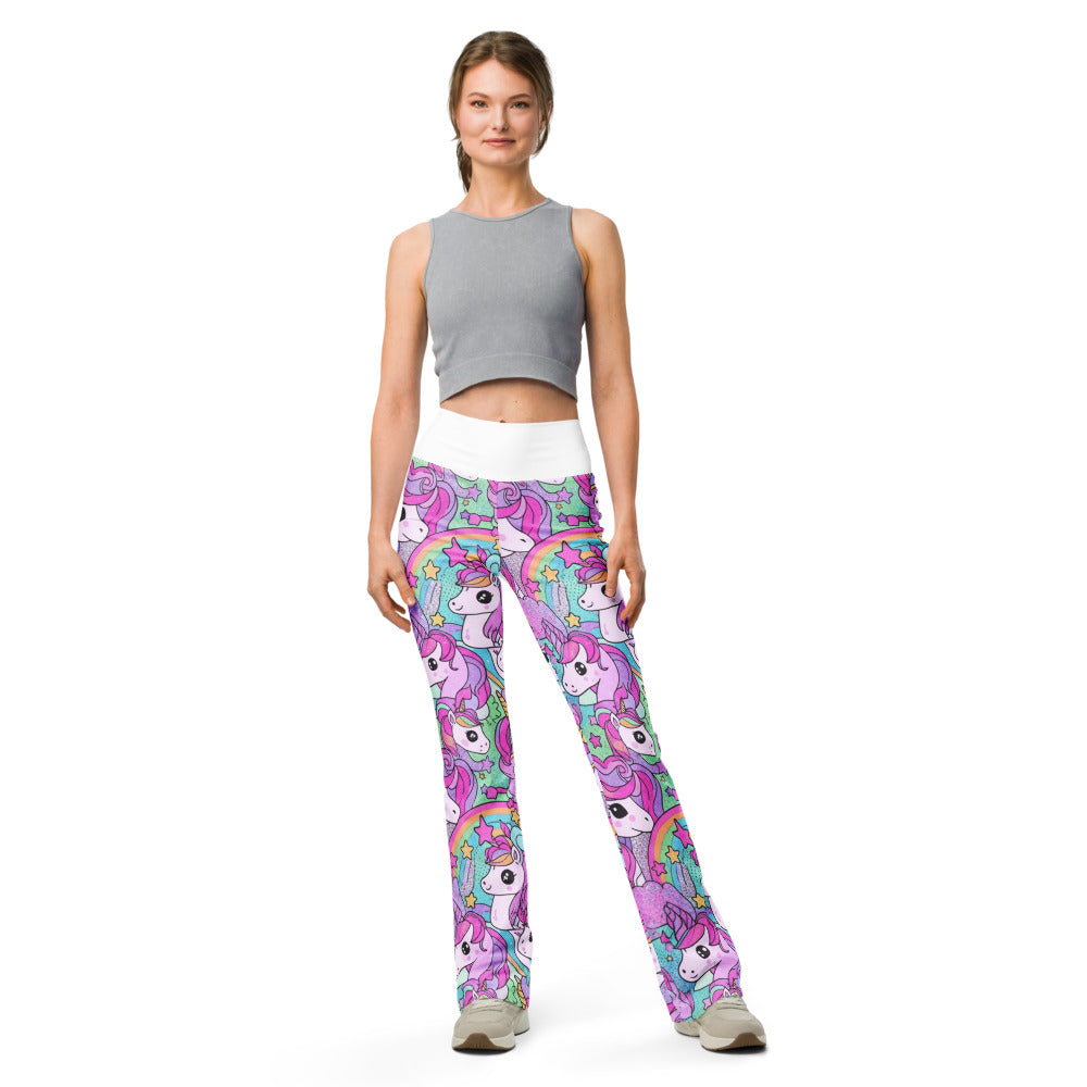 Flare leggings front view | GearBunch