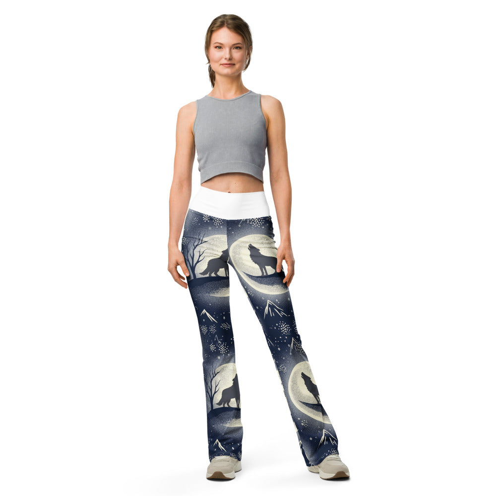 Flare leggings front view | GearBunch