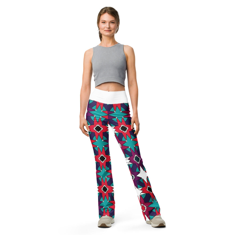 Flare leggings front view | GearBunch