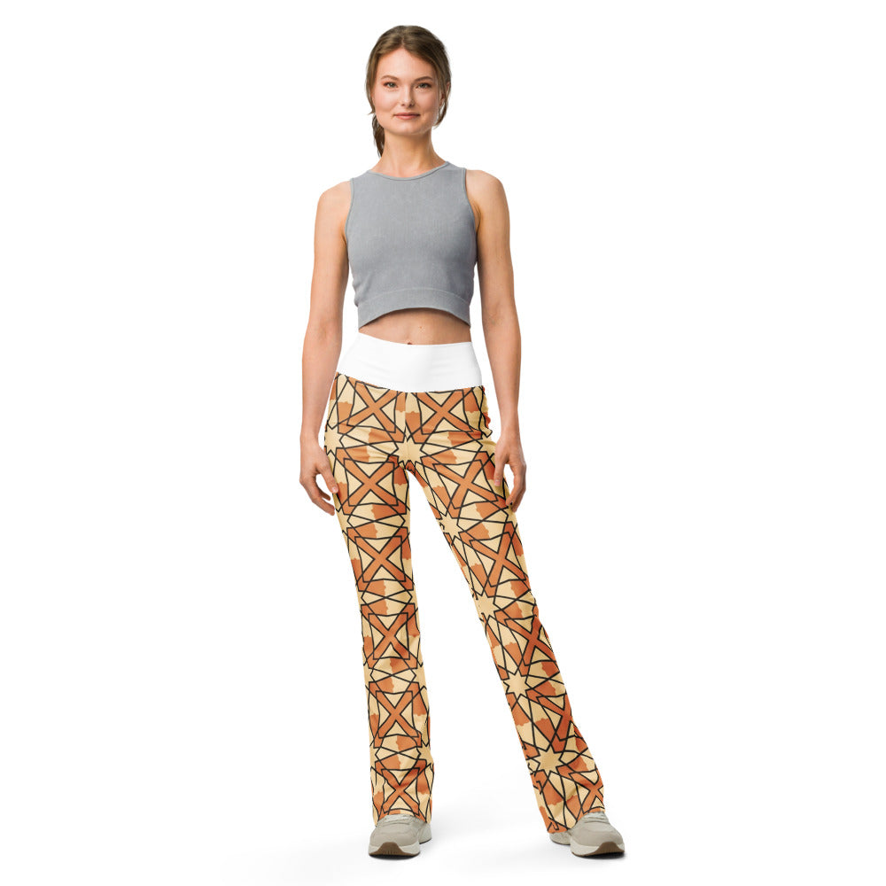 Flare leggings front view | GearBunch