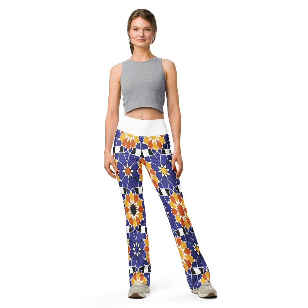 Flare leggings front view | GearBunch