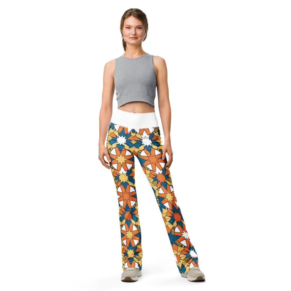 Flare leggings front view | GearBunch