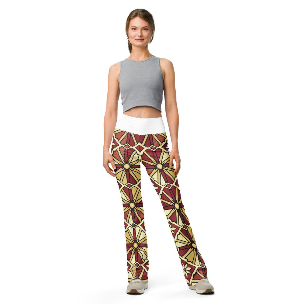Flare leggings front view | GearBunch