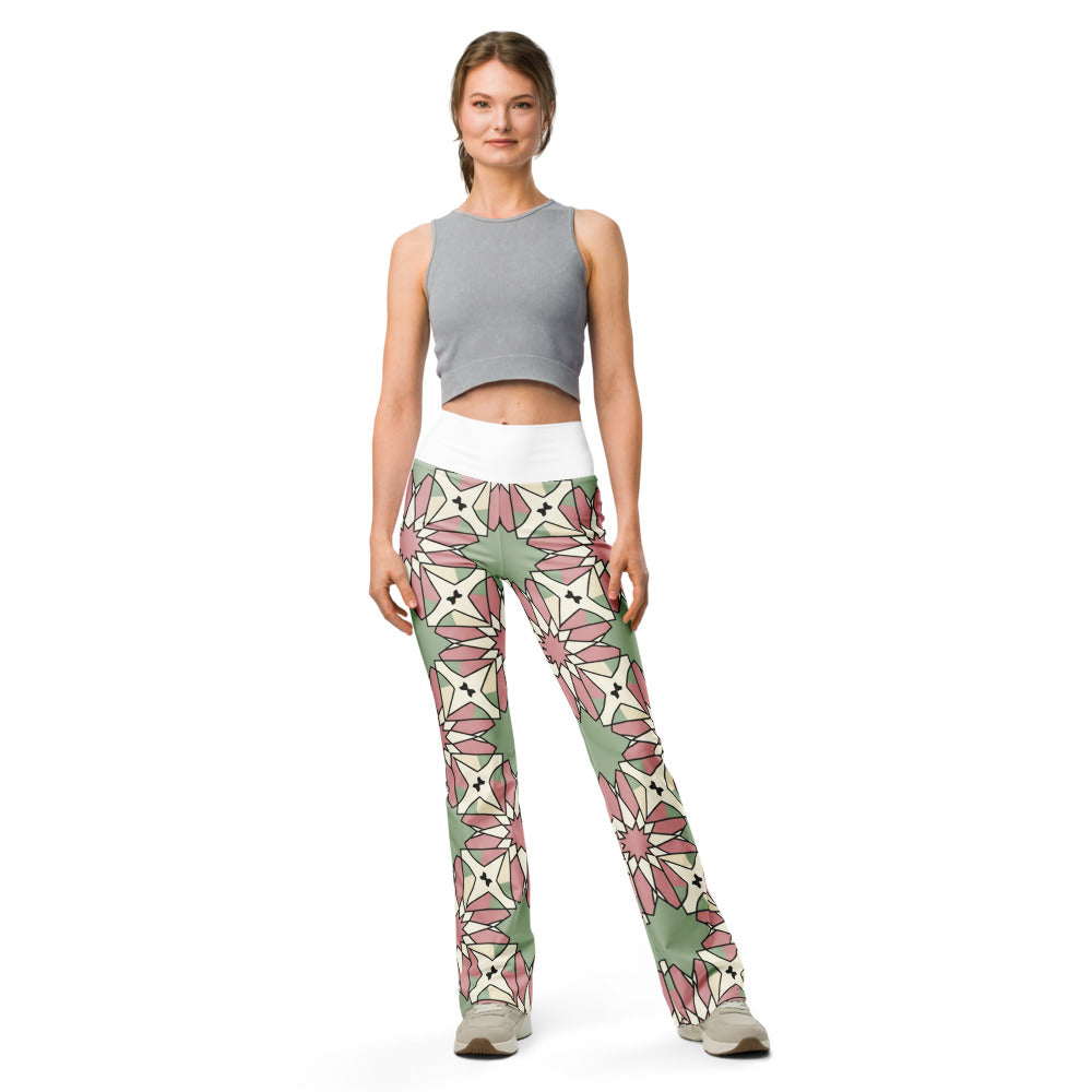 Flare leggings front view | GearBunch