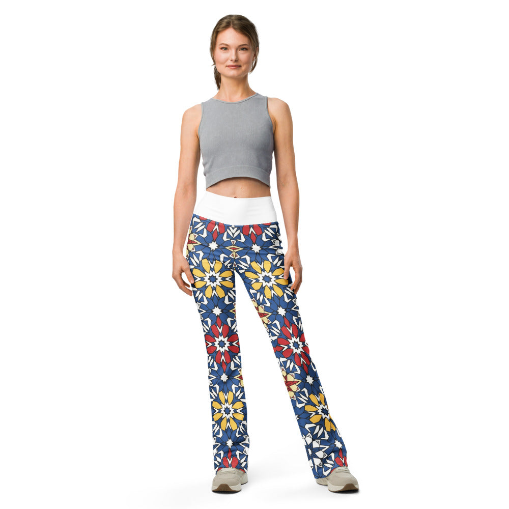 Flare leggings front view | GearBunch