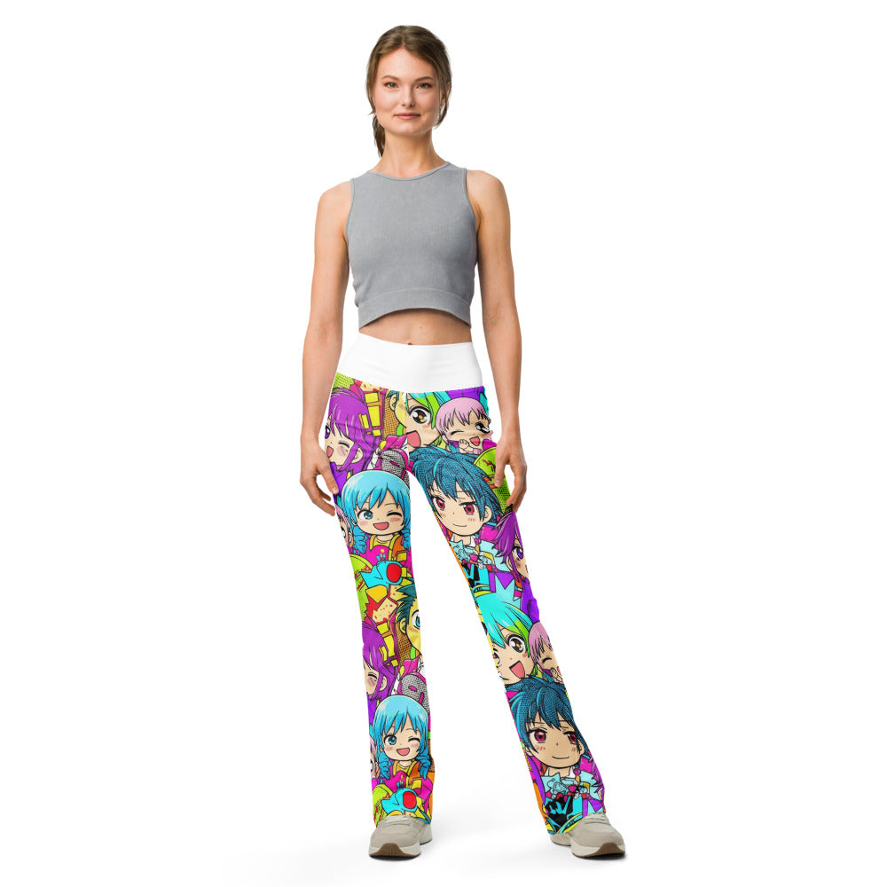 Flare leggings front view | GearBunch