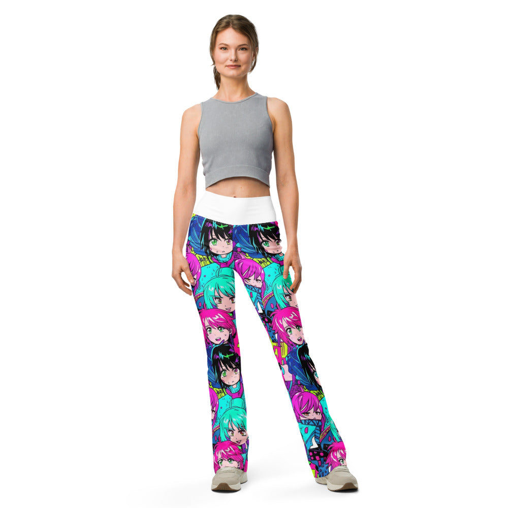 Flare leggings front view | GearBunch