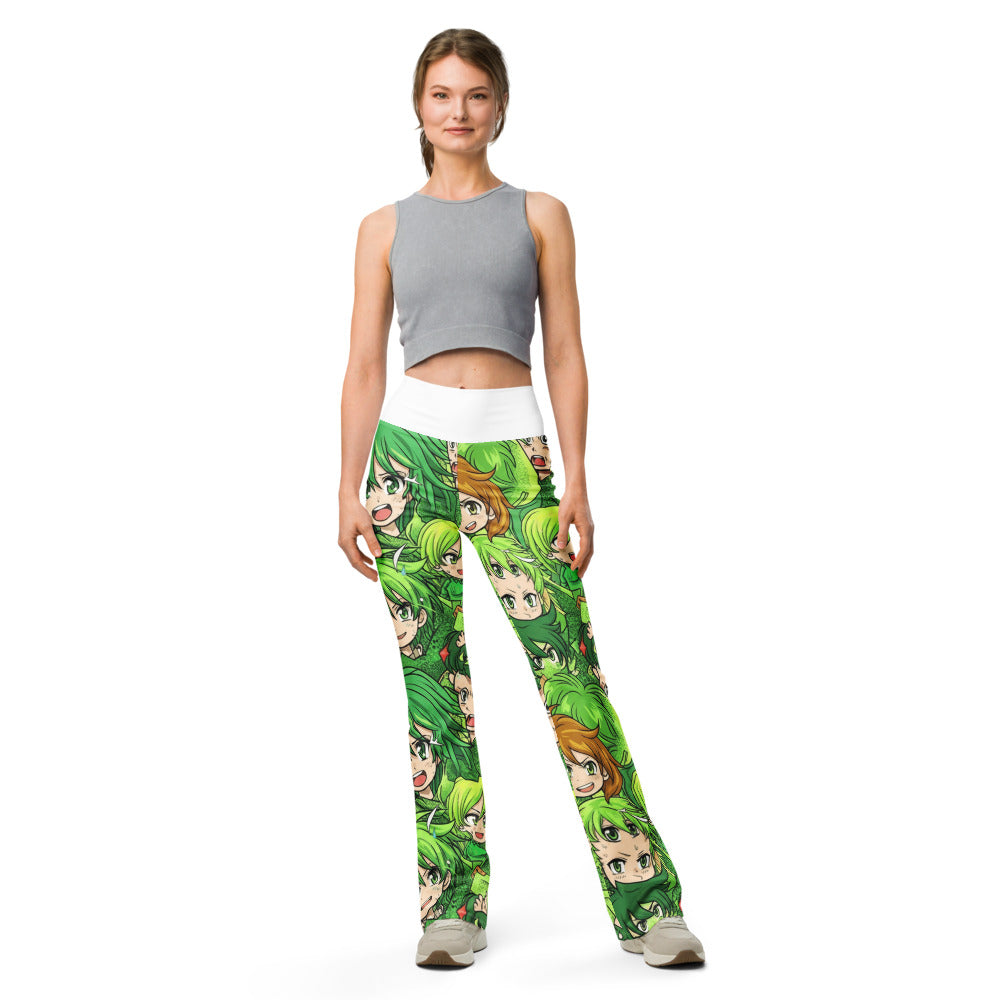 Flare leggings front view | GearBunch