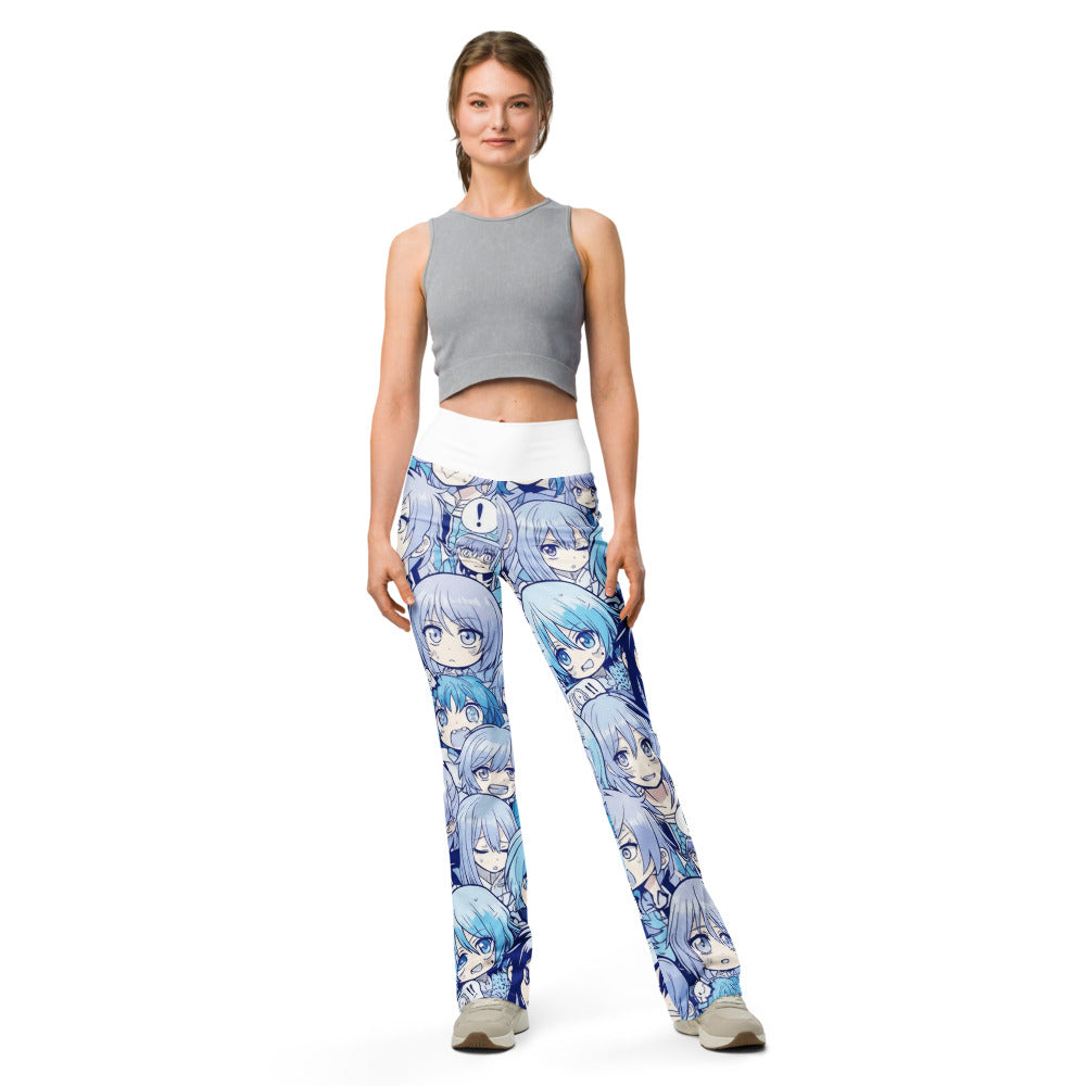 Flare leggings front view | GearBunch