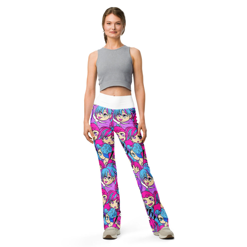 Flare leggings front view | GearBunch