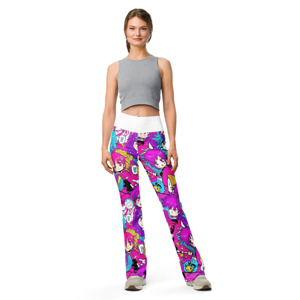 Flare leggings front view | GearBunch