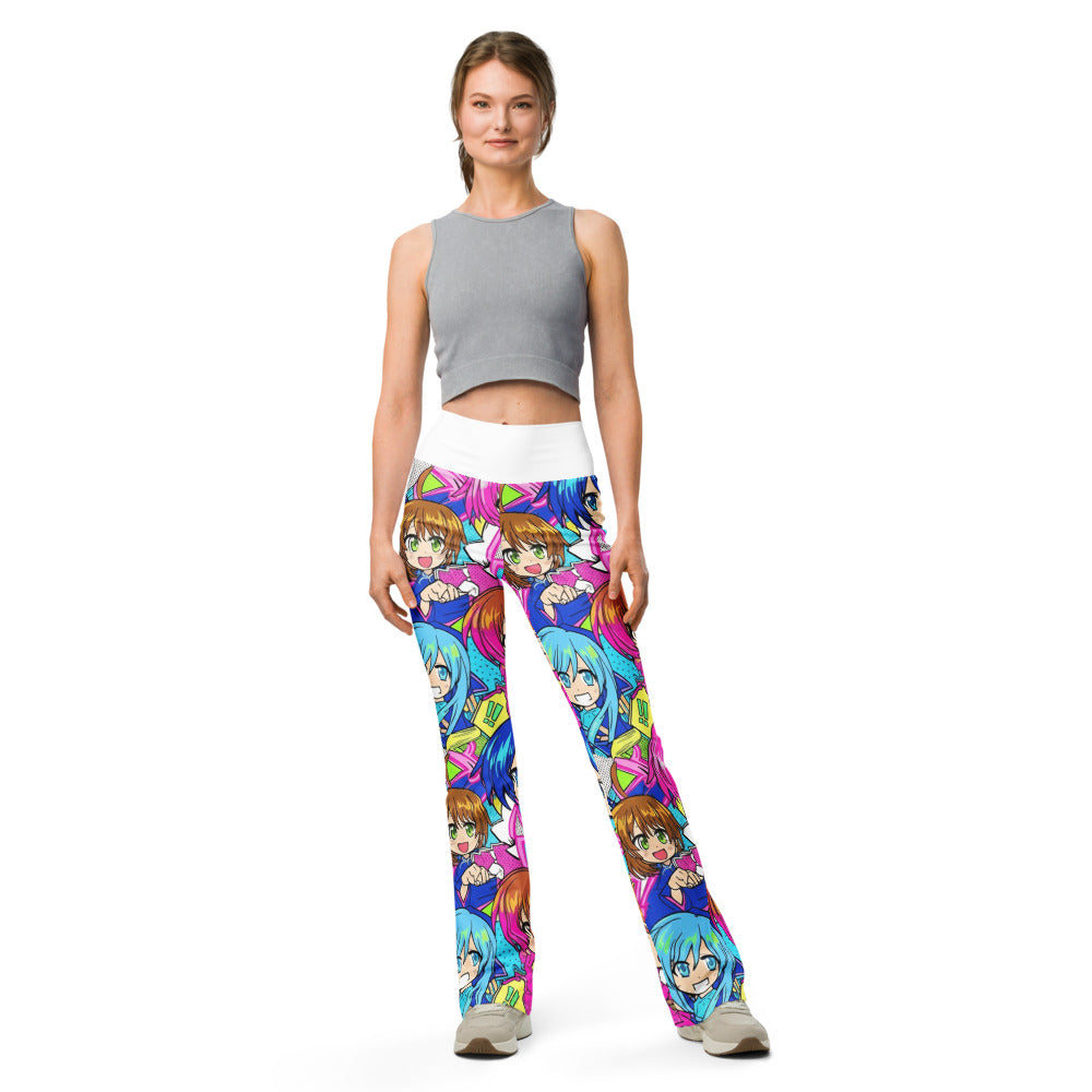 Flare leggings front view | GearBunch